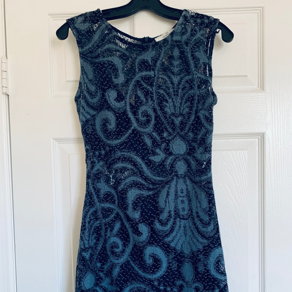 Oh My Love London Blue Crochet Dress